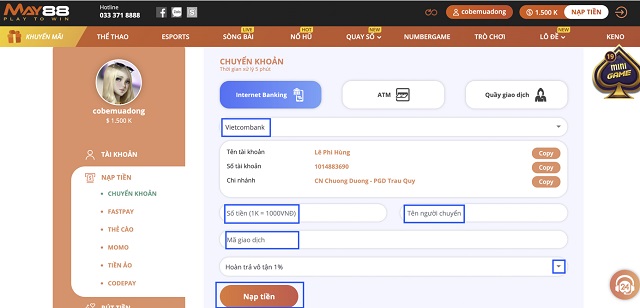Tỷ lệ kèo Vip